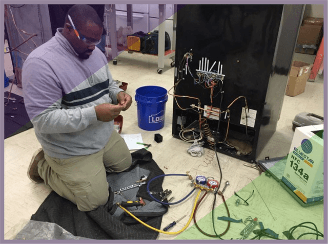 Refrigerator repair service